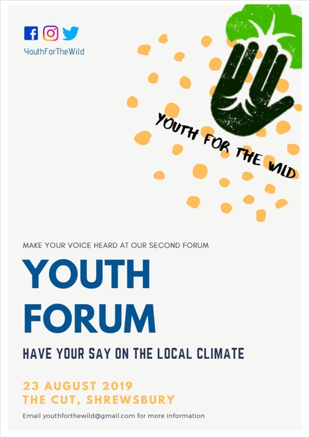 Youth for the wild forum poster