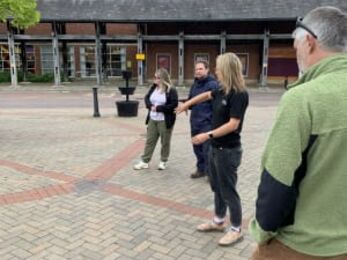 Depave team walk-about in Oswestry