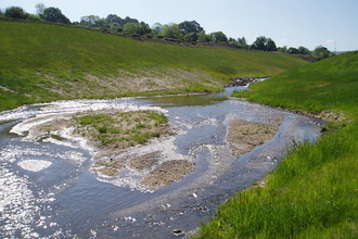 River on farmland