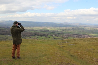 Admiring the view from Earl's Hill