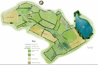 Bickley Hall Farm trail map