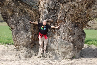 Rob McBride and a mighty oak