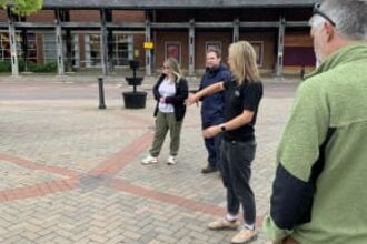 Depave team walk-about in Oswestry