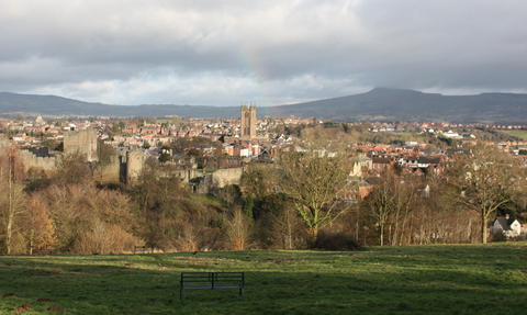 Ludlow from Whitcliffe