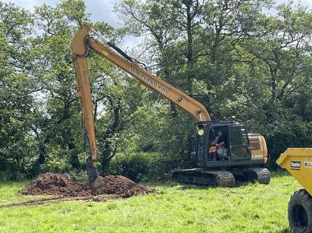 WM Plant Hire creating new habitat