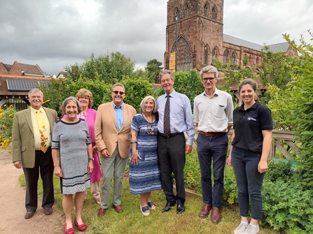 Shropshire Freemasons visit for Feed The Birds