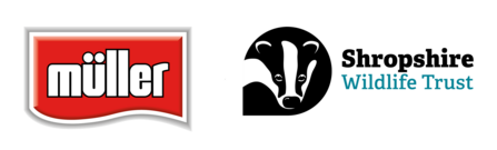logos for Müller and Shropshire Wildlife Trust