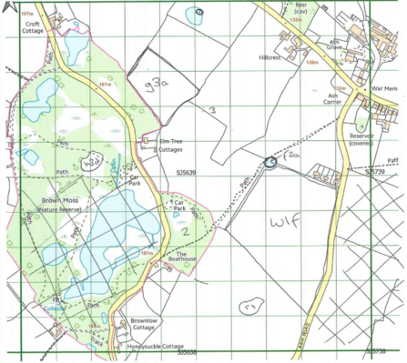 Example of hand drawn habitat map